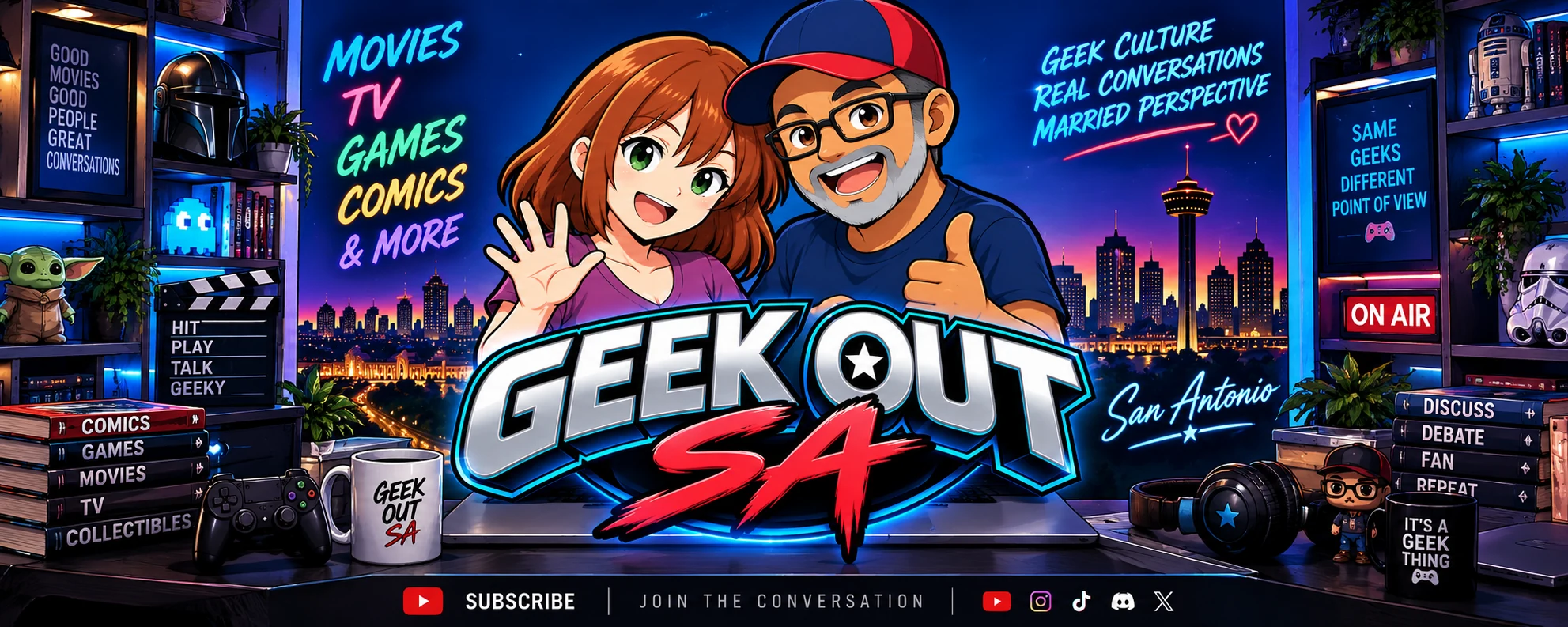 Geek Out SA studio artwork